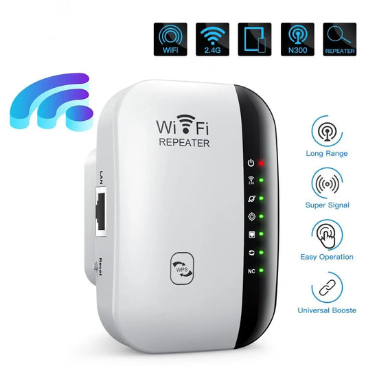 300Mbps Wireless WIFI Repeater 2.4G Router Wifi Range Extender Wi-Fi Signal Amplifier 802.11N Network Card Adapter for PC